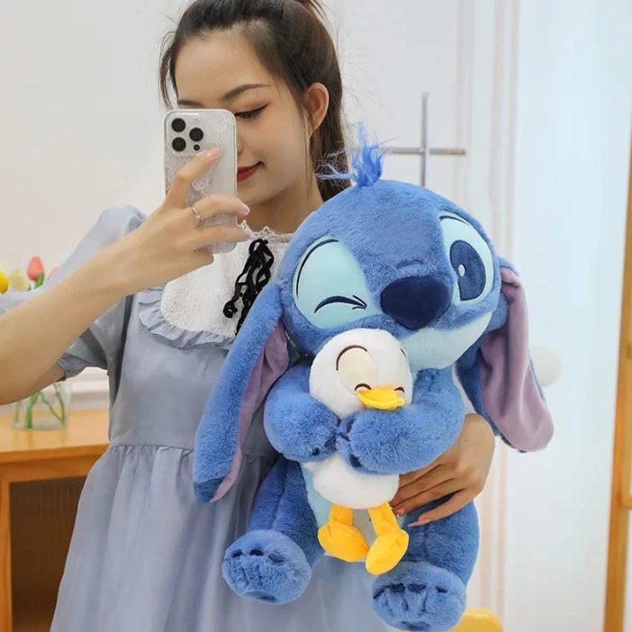 STITCH CON PATO 45cm  + TARJETA PERSONALIZADA🎁🍿🎬💙