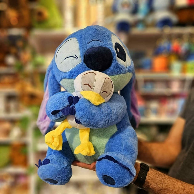 STITCH CON PATO 45cm  + TARJETA PERSONALIZADA🎁🍿🎬💙